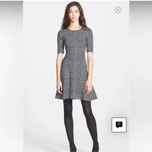 ✨ Theory Nikay Houndstooth Short Sleeve Dress - Size 12 ✨